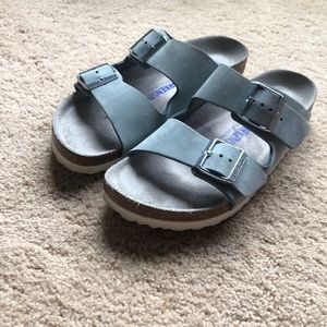 Birkenstock Arizonas in Sky size 39